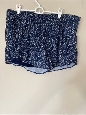 Avia Navy Blue Printed Athletic Shorts